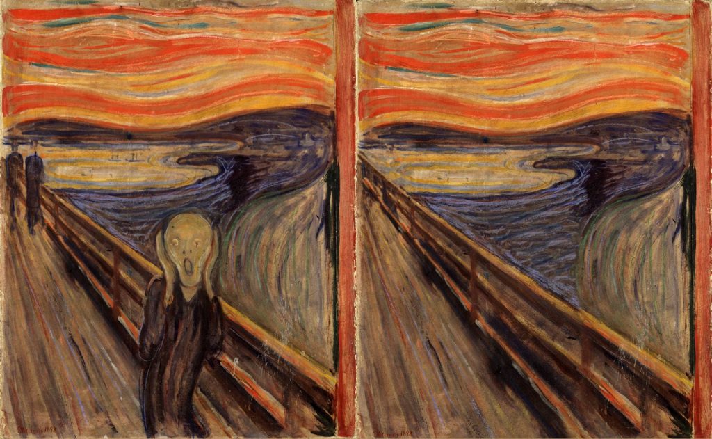 David Bokeh El grito de Edvard Munch